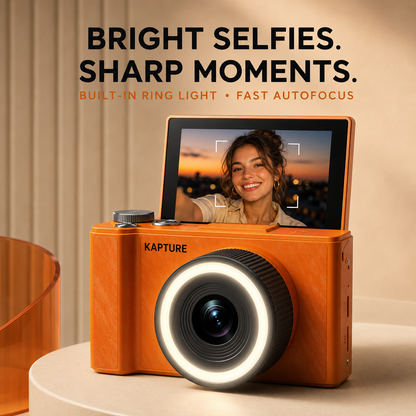 Kapture One™ Flip-Screen Digital Camera