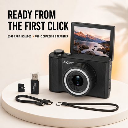 Kapture One™ Flip-Screen Digital Camera